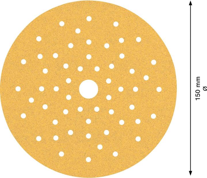 Produktbild Bosch Professional Zubehör EXPERT C470 Schleifpapier Mehrloch für Exzenterschleifer, 150 mm, G 100, 50-tlg. (100)