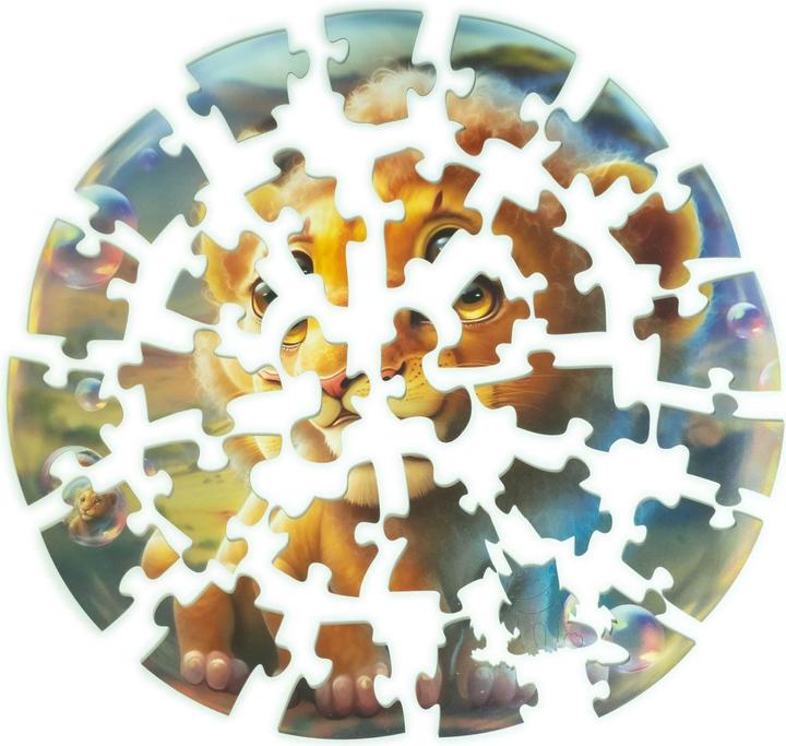 Actual product image Unidragon Bubblezz lion (30 pieces) - wooden puzzle for children (30 pieces)