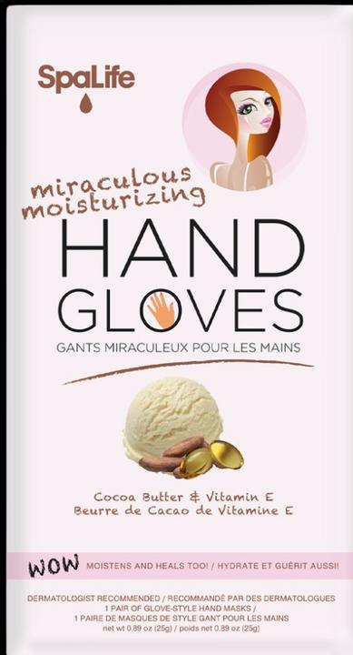 SpaLife Feuchtigkeitsspendende Handschuhe mit Kakaobutter & Vitamin E