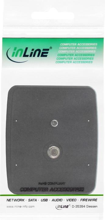 Immagine prodotto InLine ® Accessori per treppiedi, piastra di sgancio rapido per fotocamera, forma rettangolare (Piastra a sgancio rapido per treppiede)