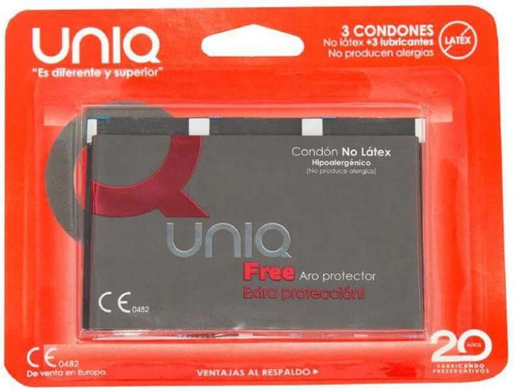 Immagine prodotto Uniq Preservativi Gratuiti Senza Lattice Con Anello Di Protezione 3 Unità (3 pz.)