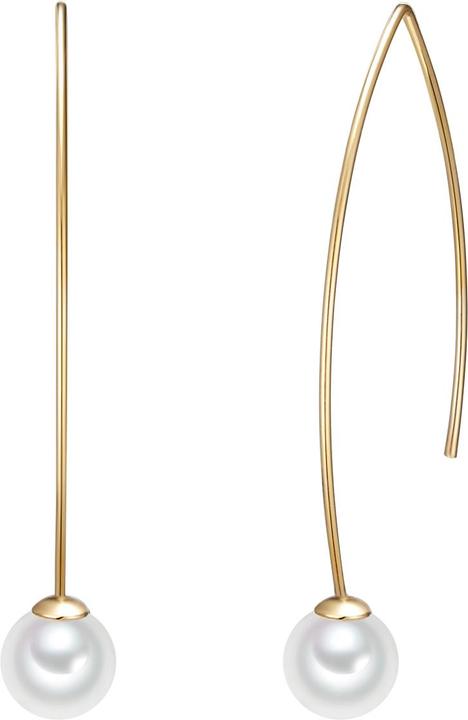 Lulu & Jane Damen Messing Muschelkernperle gelbgold - 29125 (Messing)