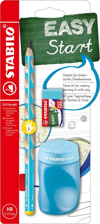 Immagine prodotto STABILO Set scuola EASYgraph, per mancini, blu (3.15 mm, HB, 1 x)