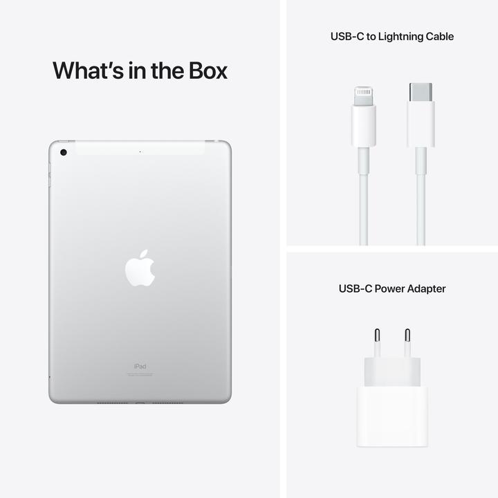 Actual product image Apple iPad 2021 (9. Gen) (4G, 10.20", 256 GB, Silver)