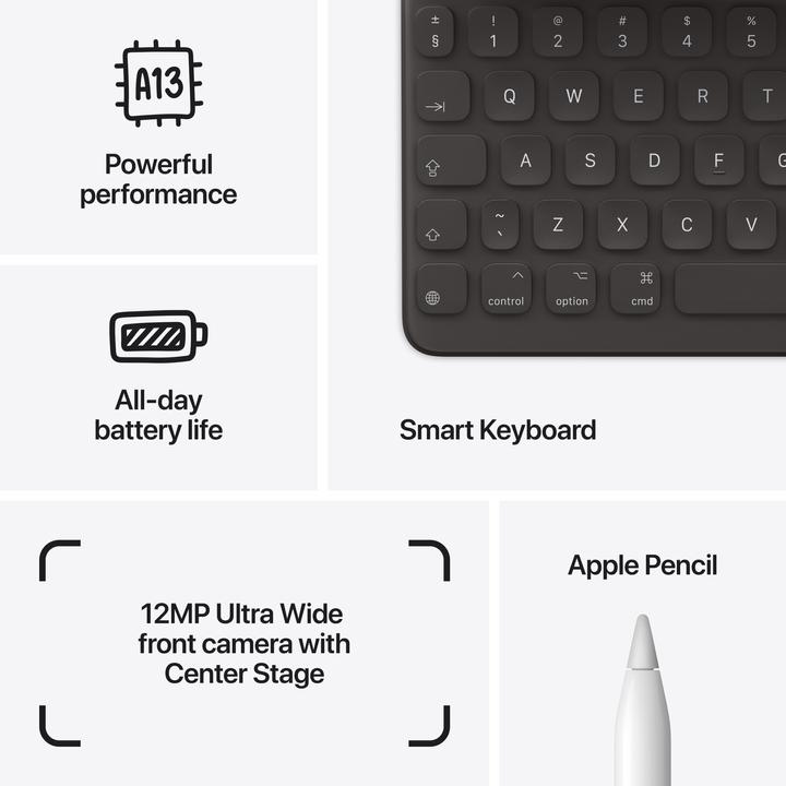 Actual product image Apple iPad 2021 (9. Gen) (WLAN only, 10.20", 64 GB, Silver)