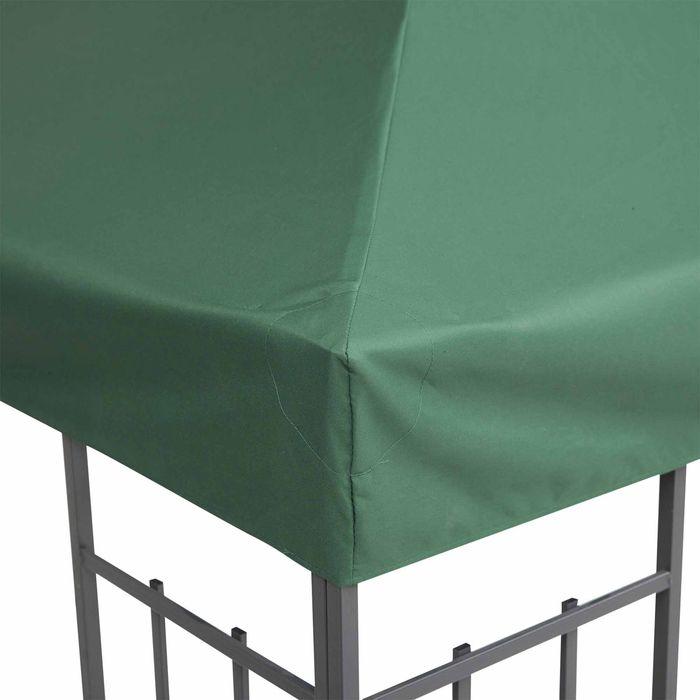 Produktbild Swisshandel24 Ersatzdach Pavillondach für Metallpavillon Gartenpavillon Partyzelt Gartenzelt Polyester 3x3m Kohleg (300 cm, 300 cm)