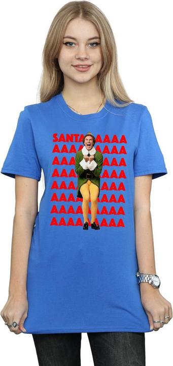 Immagine prodotto Elf Buddy Santa Scream Maglietta Ampia Donna (M)