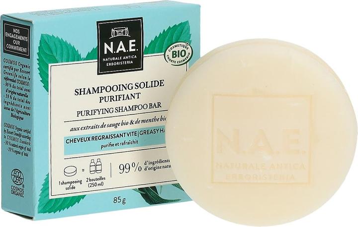 Actual product image N.A.E. Naturale Antica Erboristeria Repairing Shampoo Bar, COSMOS Organic Certified & Vegan Formula (Solid shampoo)
