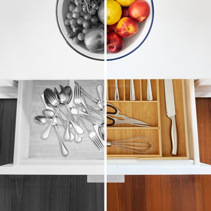 Actual product image Relaxdays Mesh Cutlery Tray L