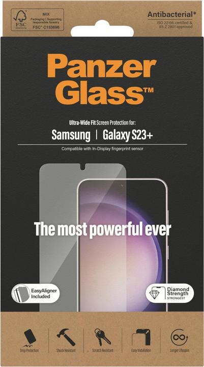 Produktbild PanzerGlass Ultra Wide (1 Stück, Samsung Galaxy S23+)
