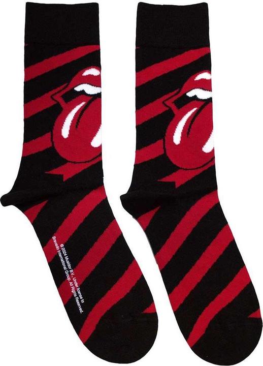 Actual product image The Rolling Stones Unisex Adult Stripe Socks (40.5 - 45.5)
