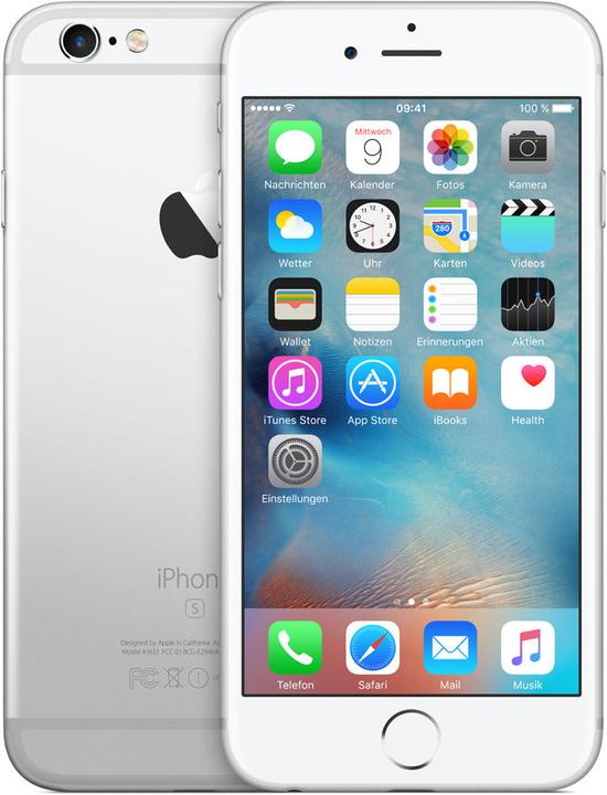 Apple iPhone 6s (128 GB, Silver, 4.70", Single SIM, 12 Mpx, 4G)