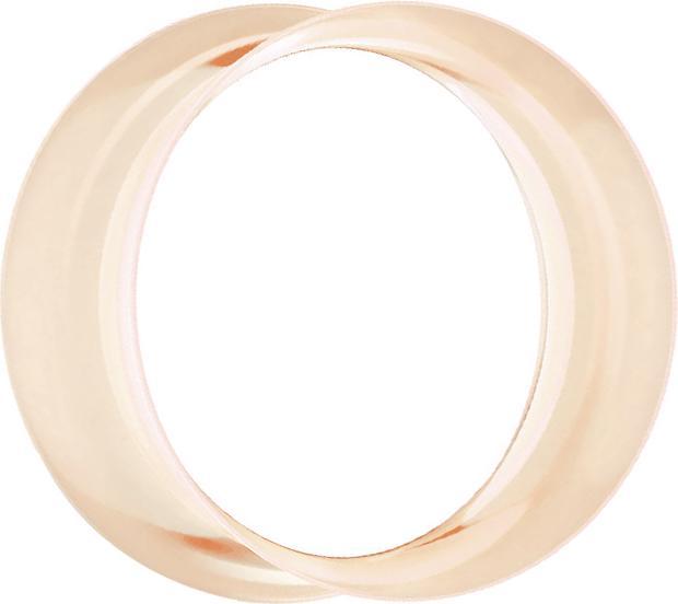 Star Piercing Flared Tunnel hell (ohne Messing, Silikon)