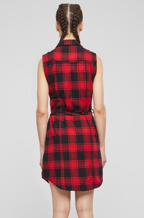 Actual product image Brandit Ladies Gracey Longshirt Top Size XS Colour Red/Black (XS)