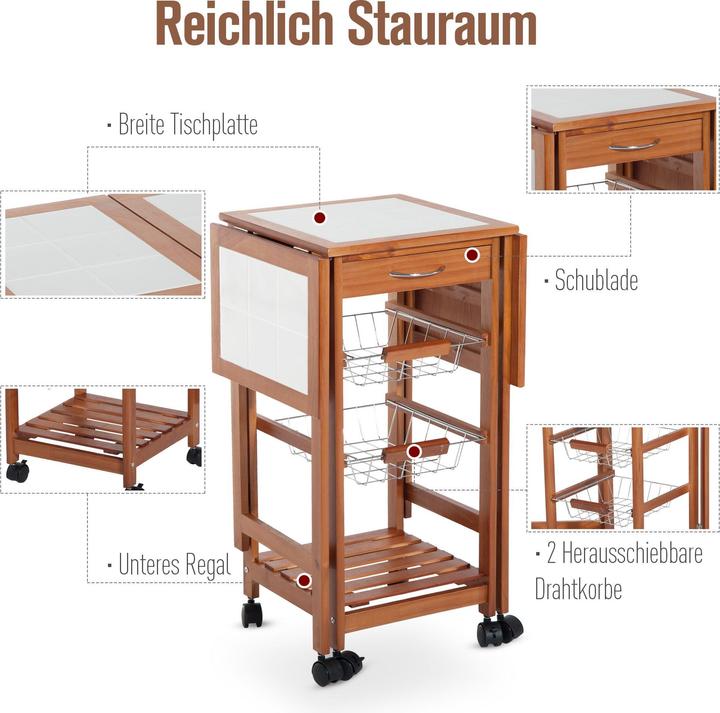 Produktbild Homcom Küchenwagen