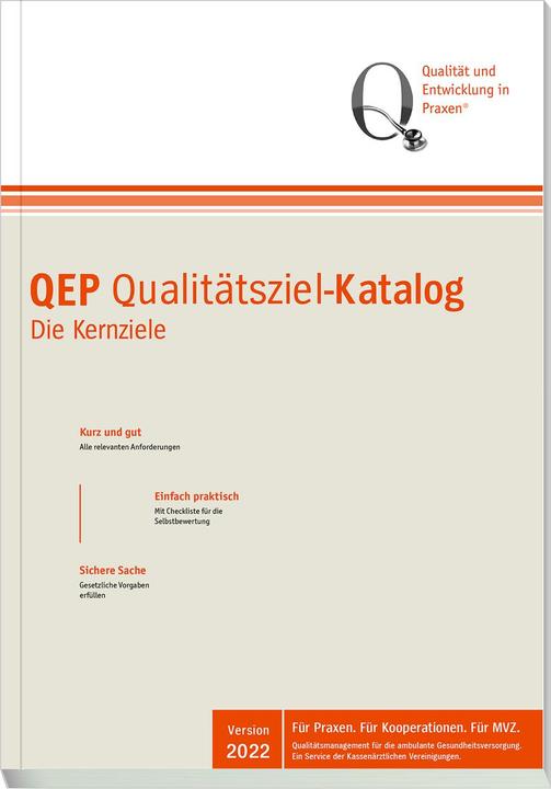 Image du produit QEP® Qualitätsziel-Katalog (Allemand, Association fédérale des médecins conventionnés, 2022)