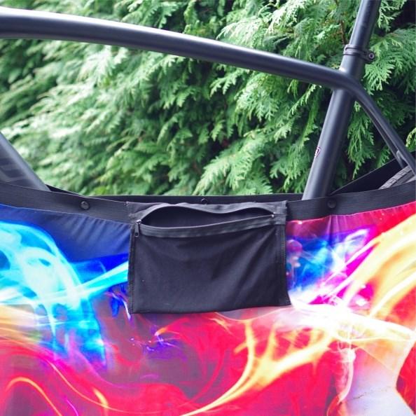 Actual product image Flexyjoy Flexible bike cover with storage case, Aztec, FJB751