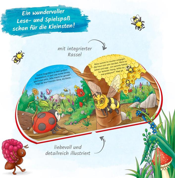 Actual product image Cardboard book Rattle book My little ladybird (German)