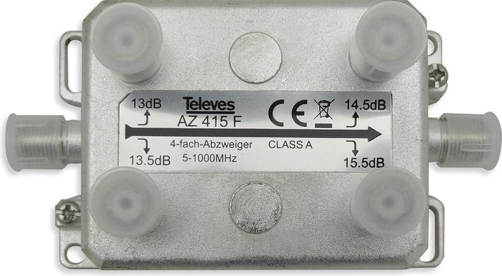 Televes Abzweiger 4fach 12-15dB AZ415F (15.50 dB, Verteiler und Abzweiger)