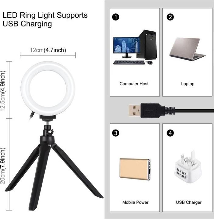 Image du produit Puluz Boîte de studio photo 30m avec 2x lampe annulaire (éclairage de studio)