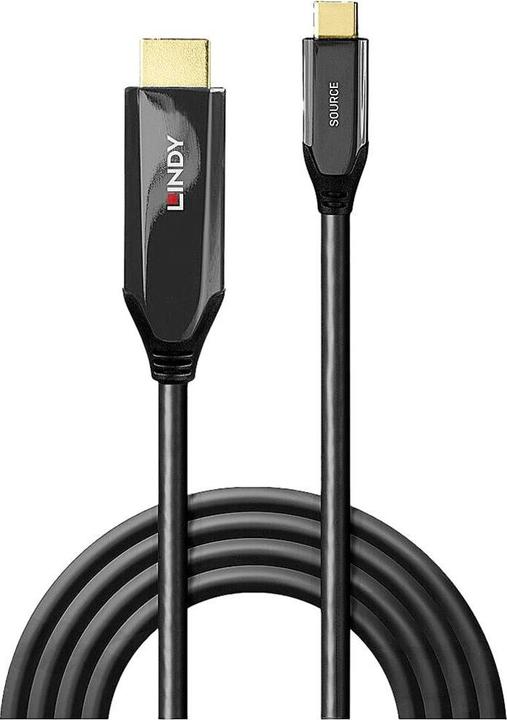 Actual product image Lindy 2m USB Type C to HDMI 8K60 adapter cable For connecting an 8K HDMI display to the USB Type C port. (2 m, USB Type C)