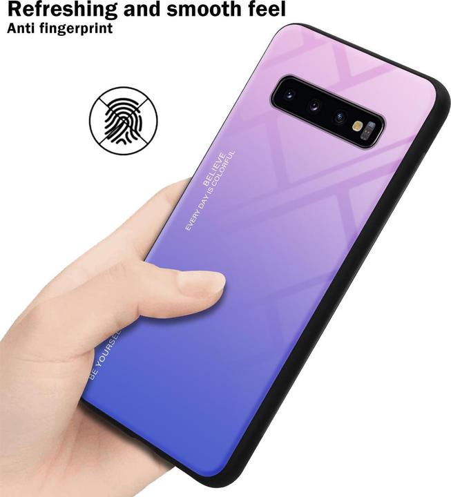 Actual product image Cadorabo TPU 2 colors glass cover (Samsung Galaxy S10+)