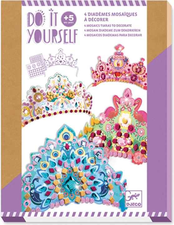 Actual product image Djeco Mosaic tiaras princess