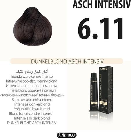 FemMas (6.11) Haarfarbe Dunkelblond Asch Intensiv 100ml