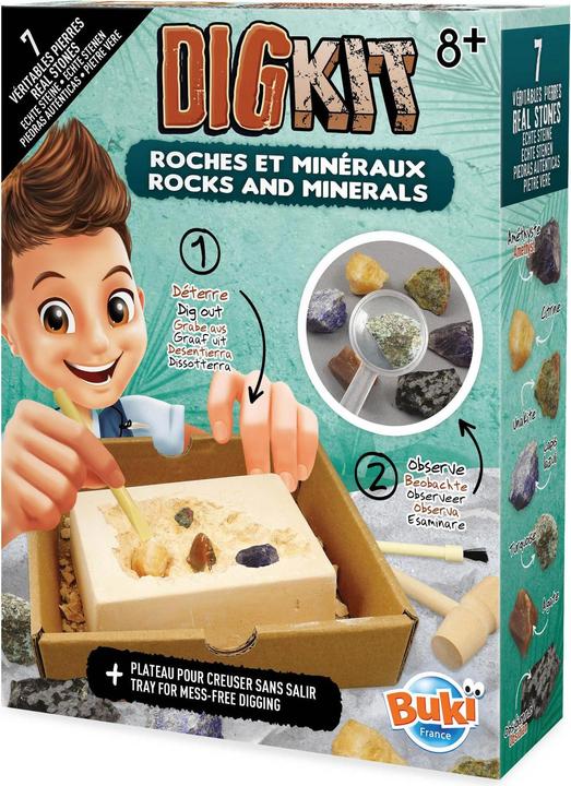 Actual product image Buki Experiment Kit DigKit Stones and Minerals