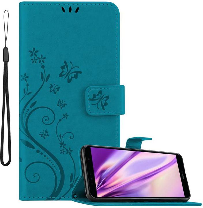 Image du produit Cadorabo Pochette Flower Book (Huawei Y6 Prime (2018), Huawei Honor 7a)