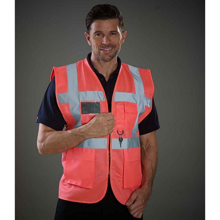 Actual product image Yoko Unisex Adult Executive Hi-Vis Waistcoat (XXL)