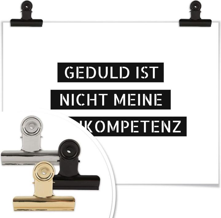 Produktbild Trenddeko Geduld ist nicht meine Kernkompetenz (40 x 30 cm)