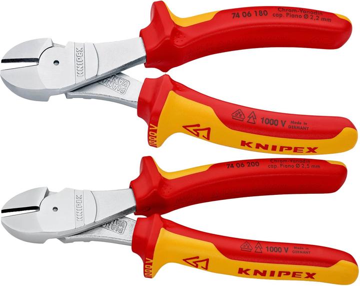 Image du produit Knipex Pince coupante de côté à forte démultiplication (200 mm)