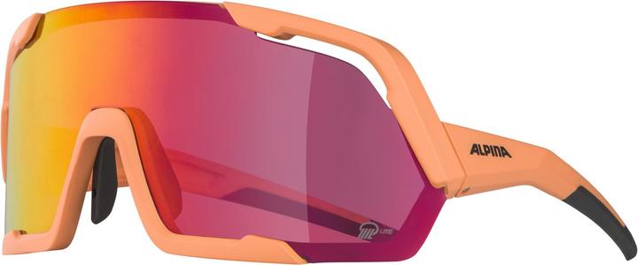 Actual product image ALPINA SPORTS Rocket Q-Lite (Peach matt-pink mirror, Pink)