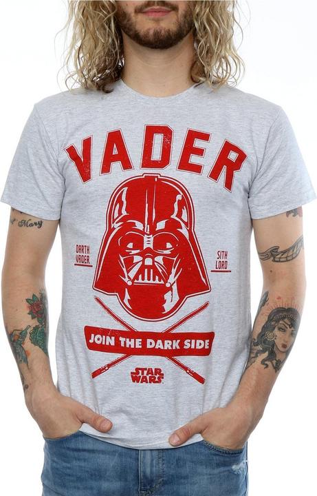 Actual product image Star Wars Mens Darth Vader Collegiate T-Shirt (S)