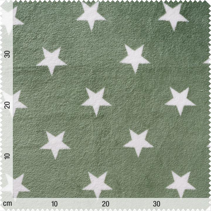 Actual product image VBS Fleece fabric "Stars", 150 cm wide, yard goods