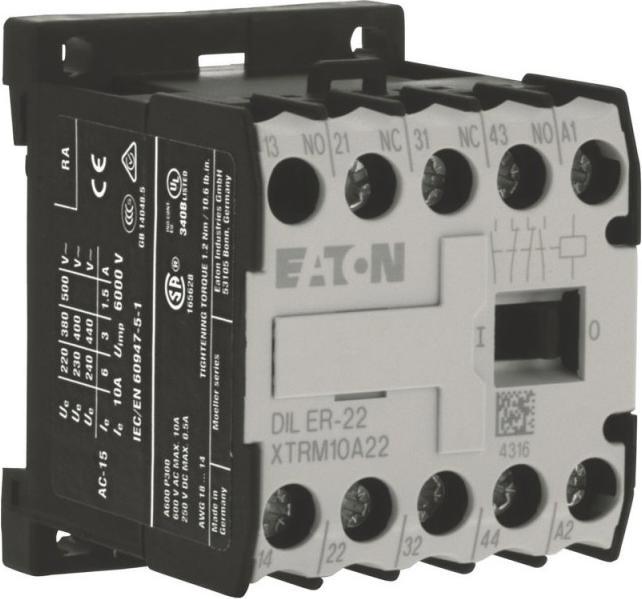 Actual product image Eaton Auxiliary contactor, 110 V 50 Hz, 120 V 60 Hz, S 51774