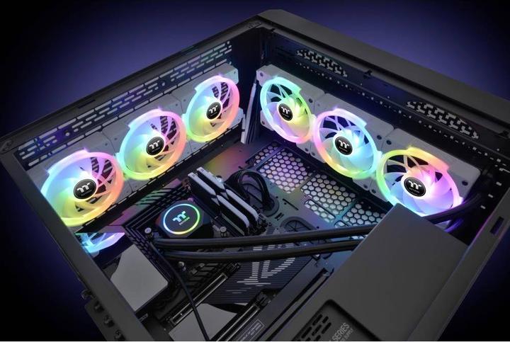 Actual product image Thermaltake TT SWAFAN EX14 RGB FAN Premium 3er wh CL-F162-PL14SW-A (140 mm, 3 x)