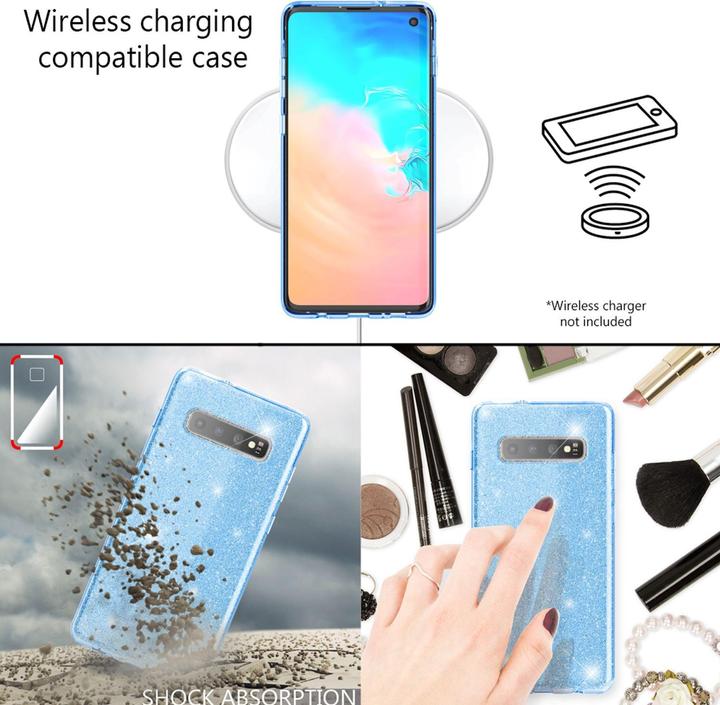 Actual product image Nalia Glitter cover (Samsung Galaxy S10+)