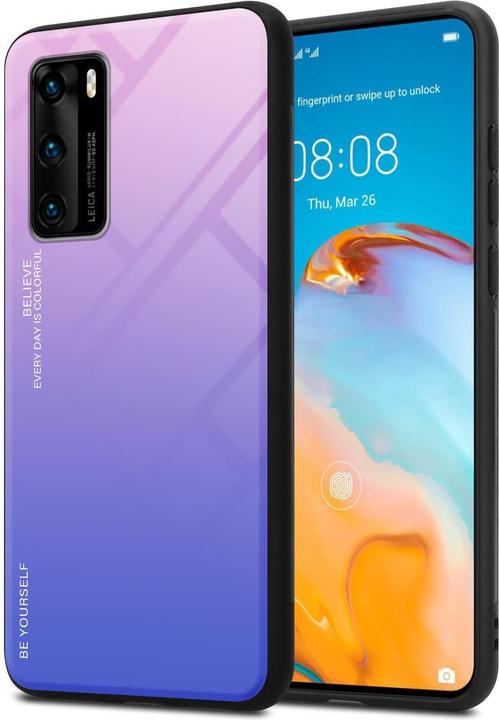 Actual product image Cadorabo TPU 2 colors glass cover (Huawei P40)