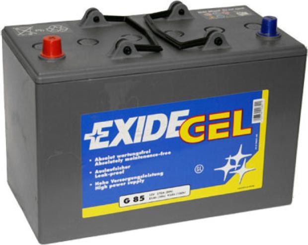 Actual product image Exide Equipment Gel ES 950 (G85) lead battery with A-pole 12V, 85000mAh (12 V, 85 Ah)