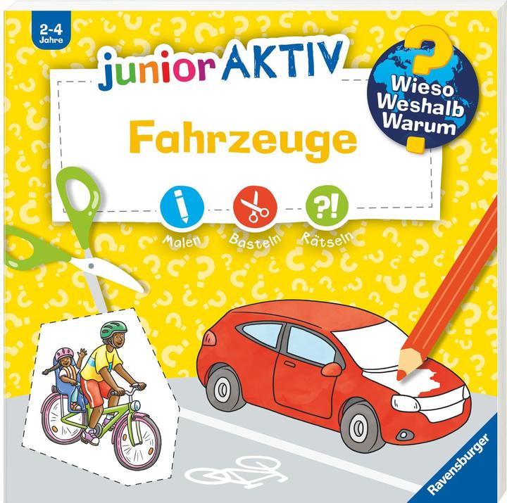Immagine prodotto Ravensburger Wieso? Weshalb? Warum? junior AKTIV: Fahrzeuge (Tedesco, Oliver Kockmann, 2024)