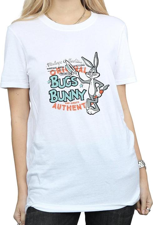 Immagine prodotto Looney Tunes Maglietta Boyfriend in cotone vintage Bugs Bunny donna/donna (XL)
