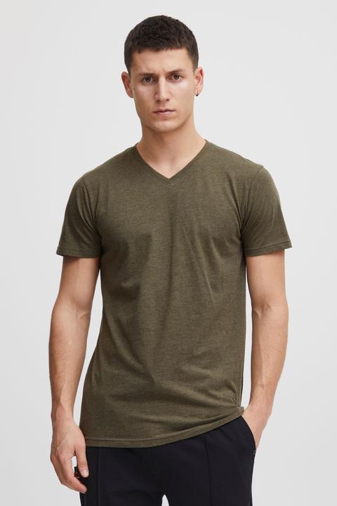 Immagine prodotto Solid Bedo T-Shirt A Maniche Corte Maglietta Da Uomo Con Collo A V In Cotone 100% (L)