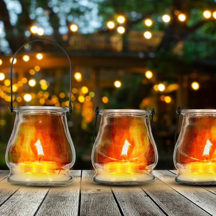 Actual product image Relaxdays 8x garden torch