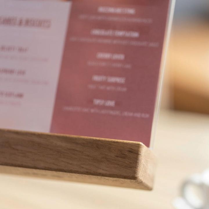 Immagine prodotto Sigel Espositori da tavolo con piede in legno (A6)
