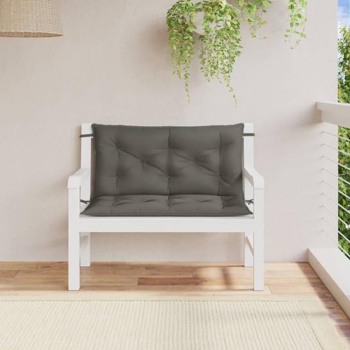 Immagine prodotto VidaXL Cuscini per panca da giardino 2 pezzi in tessuto (100 x 50 x 7 cm)