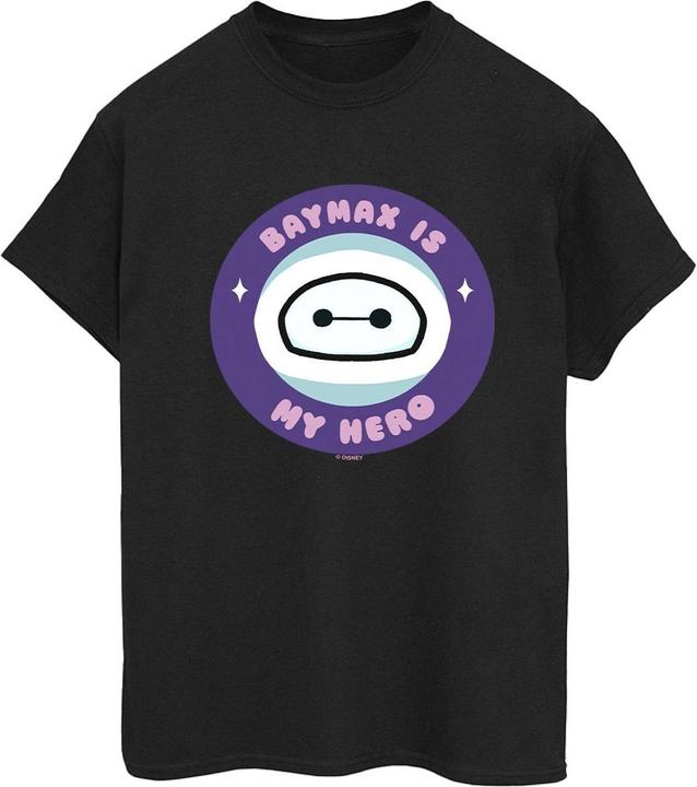 Actual product image Disney Womens/Ladies Big Hero 6 Baymax My Hero Pocket Cotton Boyfriend T-Shirt (M)
