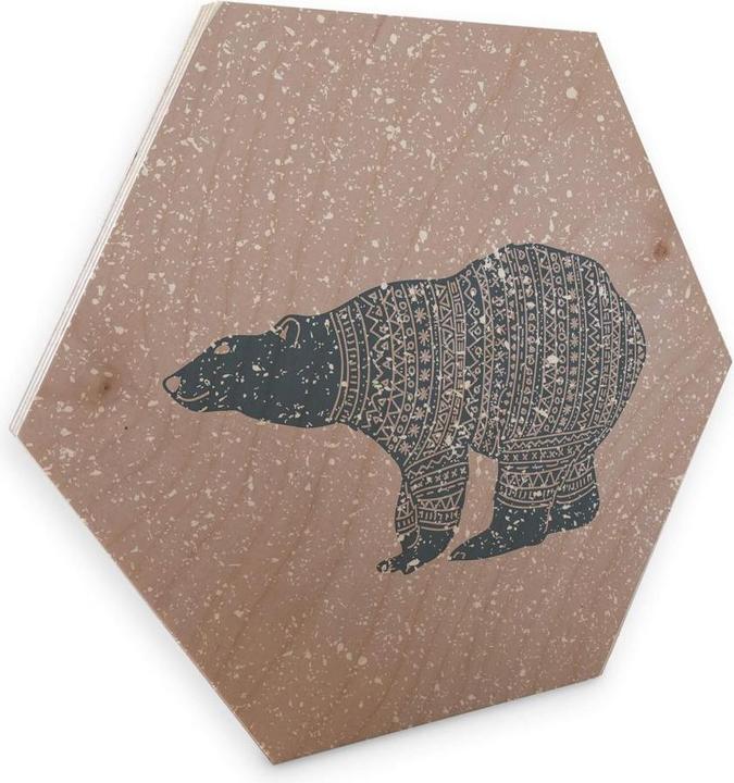 Produktbild Trenddeko Polarbär Blau (55 x 47 cm)