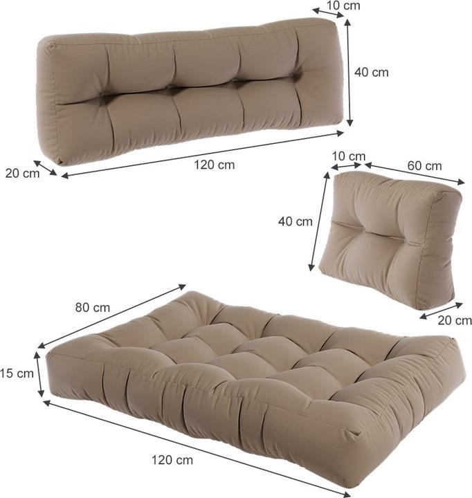 Produktbild Vicco Set Flocken (120 x 80 x 15 cm)